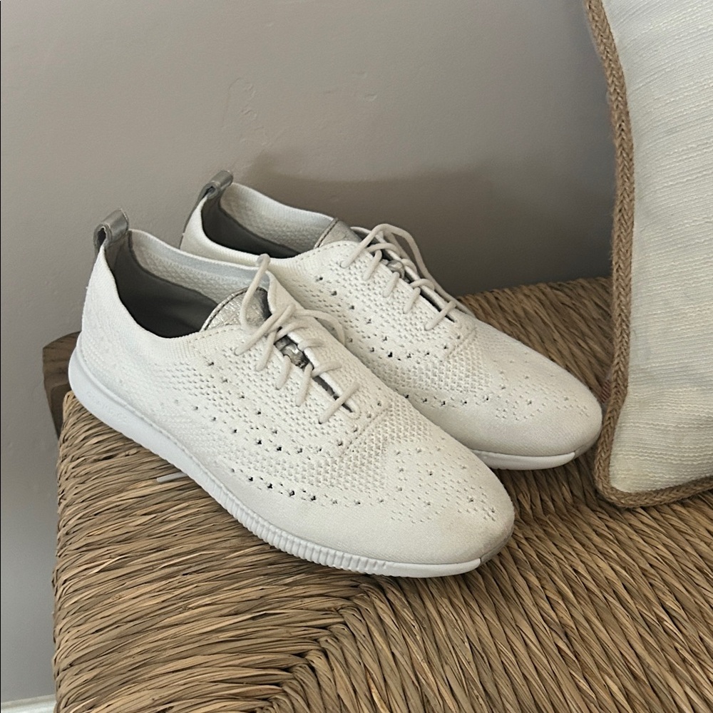 Cole Haan Women’s White Knit Sneakers